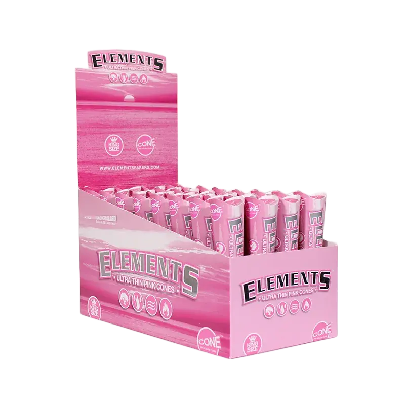 Elements Pink Ultra Thin Pre-Rolled Cones